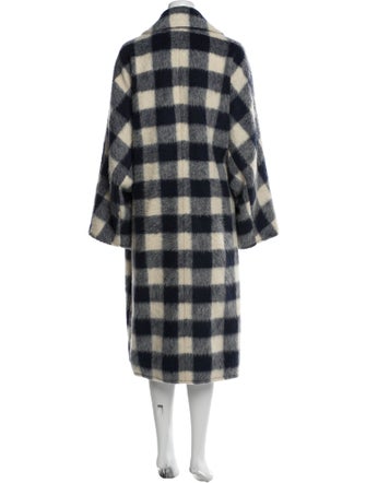 STAND STUDIO Plaid Print Trench Coat
