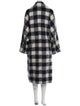 STAND STUDIO Plaid Print Trench Coat