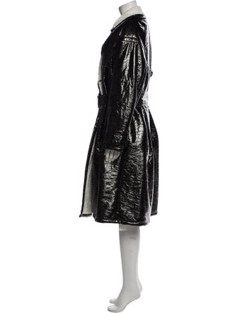 STAND STUDIO Colorblock Pattern Trench Coat