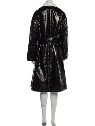 STAND STUDIO Colorblock Pattern Trench Coat