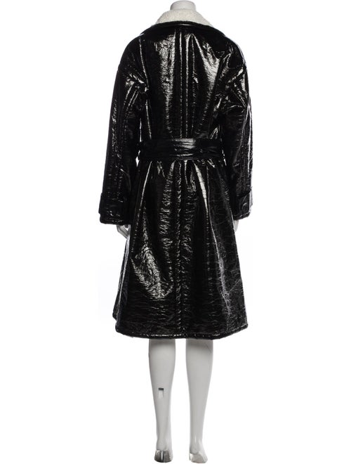 STAND STUDIO Colorblock Pattern Trench Coat