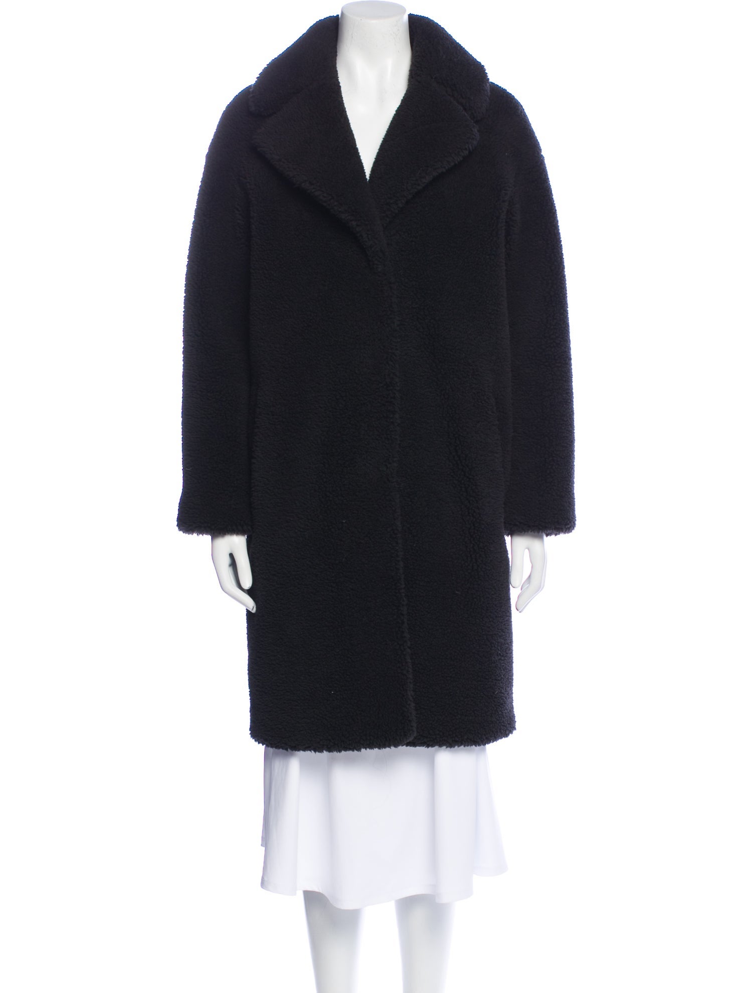 STAND STUDIO Faux Shearling Faux Fur Coat
