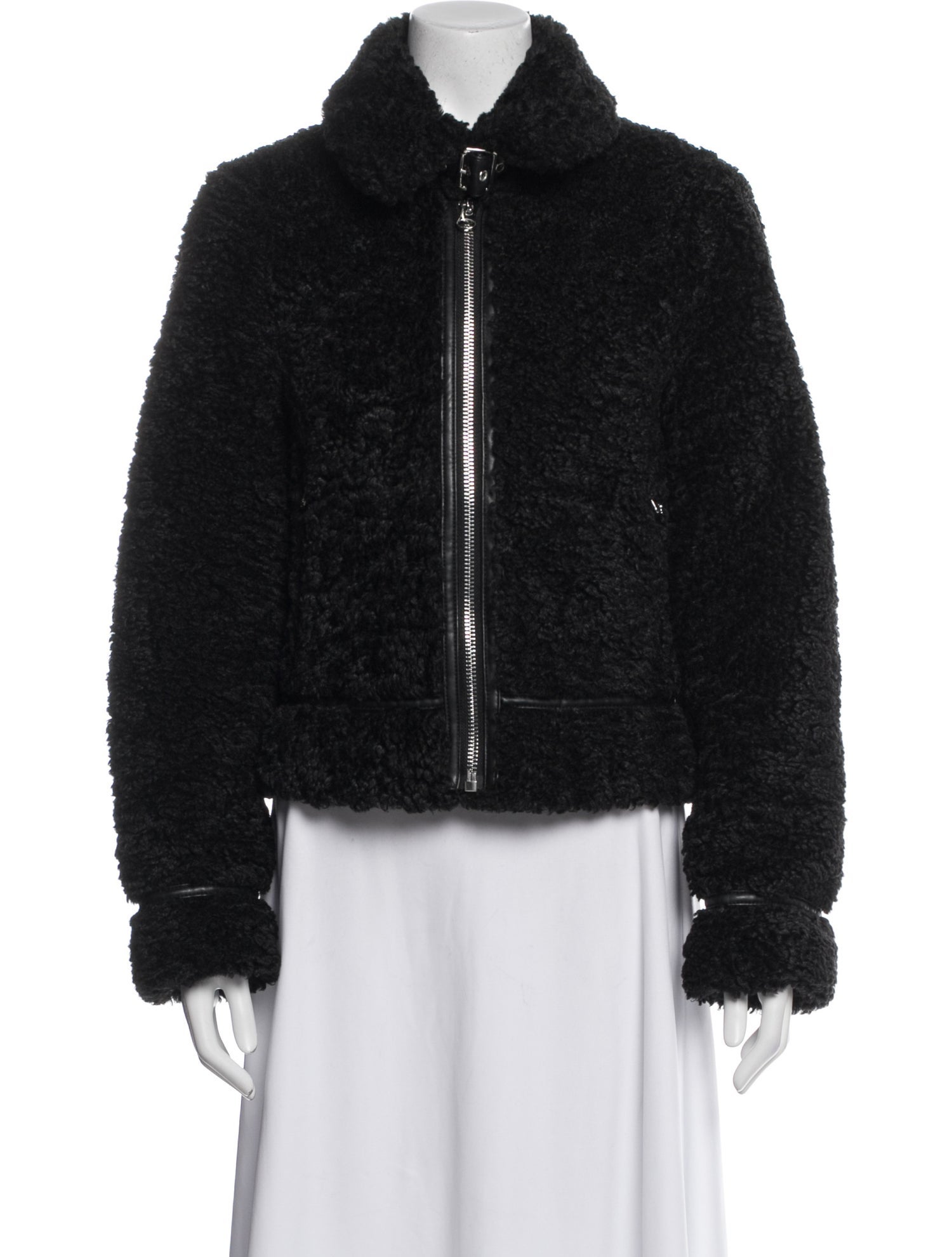 STAND STUDIO Faux Shearling Faux Fur Jacket