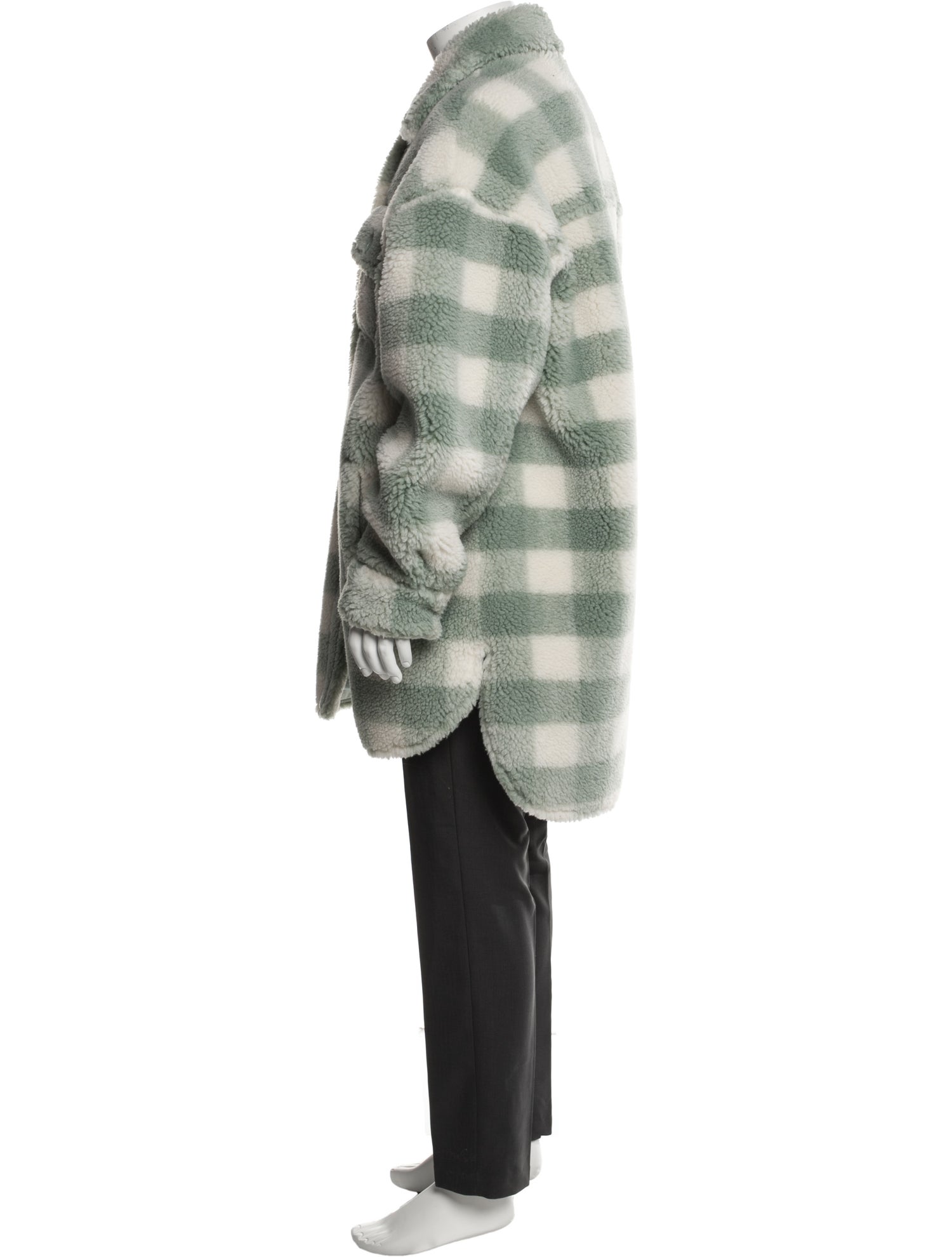 STAND STUDIO Plaid Print Overcoat