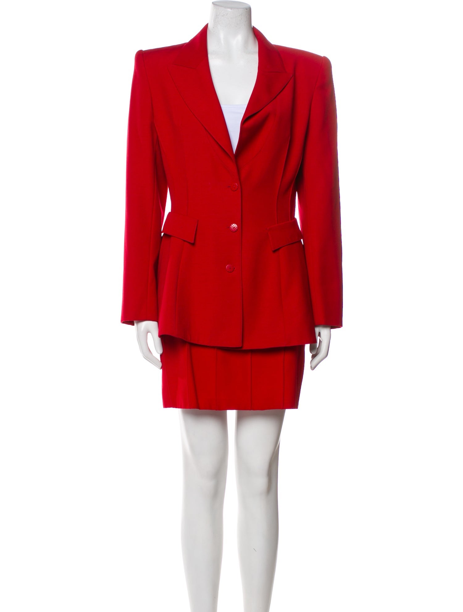 State Of Claude Montana Vintage Wool Skirt Suit