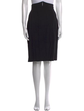 State Of Claude Montana Wool Knee-Length Skirt