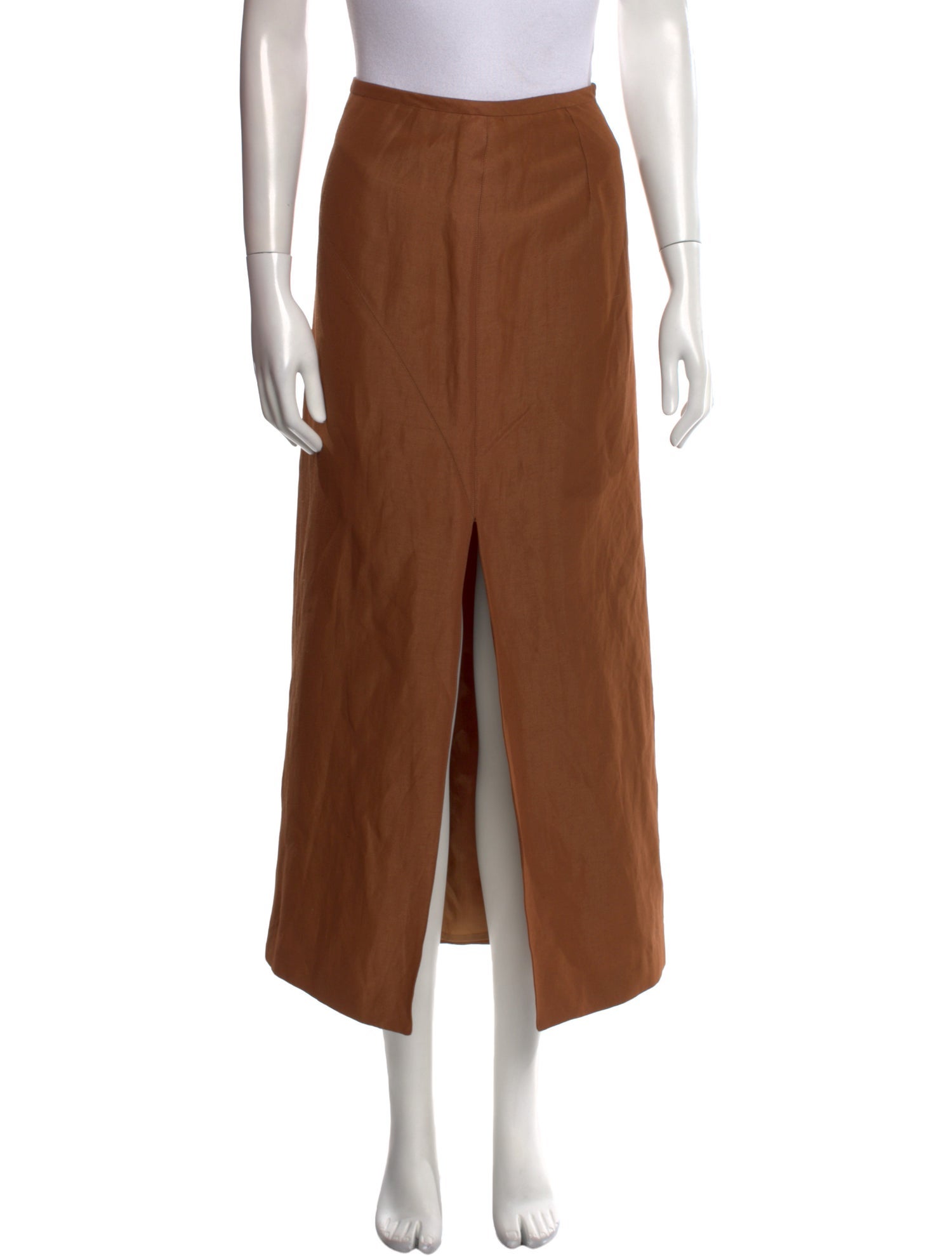 State Of Claude Montana Linen Midi Length Skirt