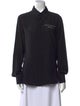 Stella McCartney x Sorayama Silk Long Sleeve Button-Up Top