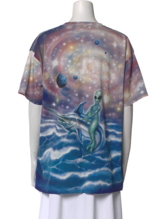Stockholm Surfboard Club Tie-Dye Print Crew Neck T-Shirt
