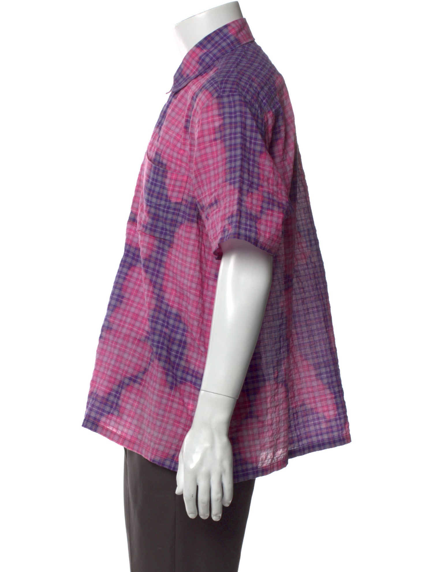 Stockholm Surfboard Club Plaid Print Short Sleeve Shirt