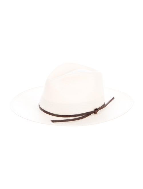 Stetson Raffia Wide Brim Hat White