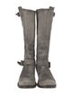 Stetson Leather Distressed Accents Riding Boots