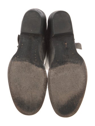 Stetson Leather Distressed Accents Riding Boots