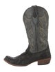 Stetson Ostrich Leg Colorblock Pattern Western Boots