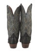Stetson Ostrich Leg Colorblock Pattern Western Boots