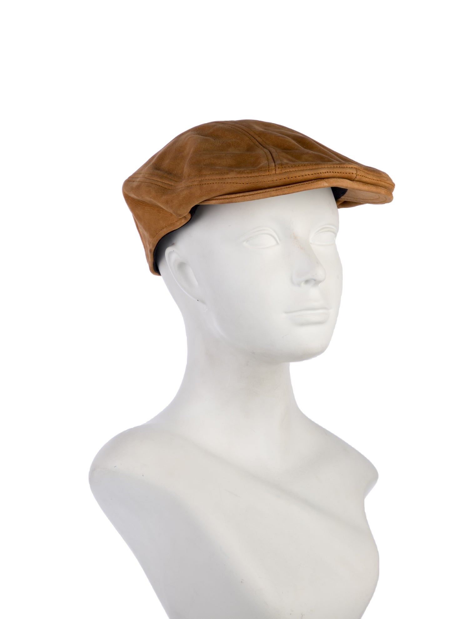 Stetson newsboy brown suede hat
