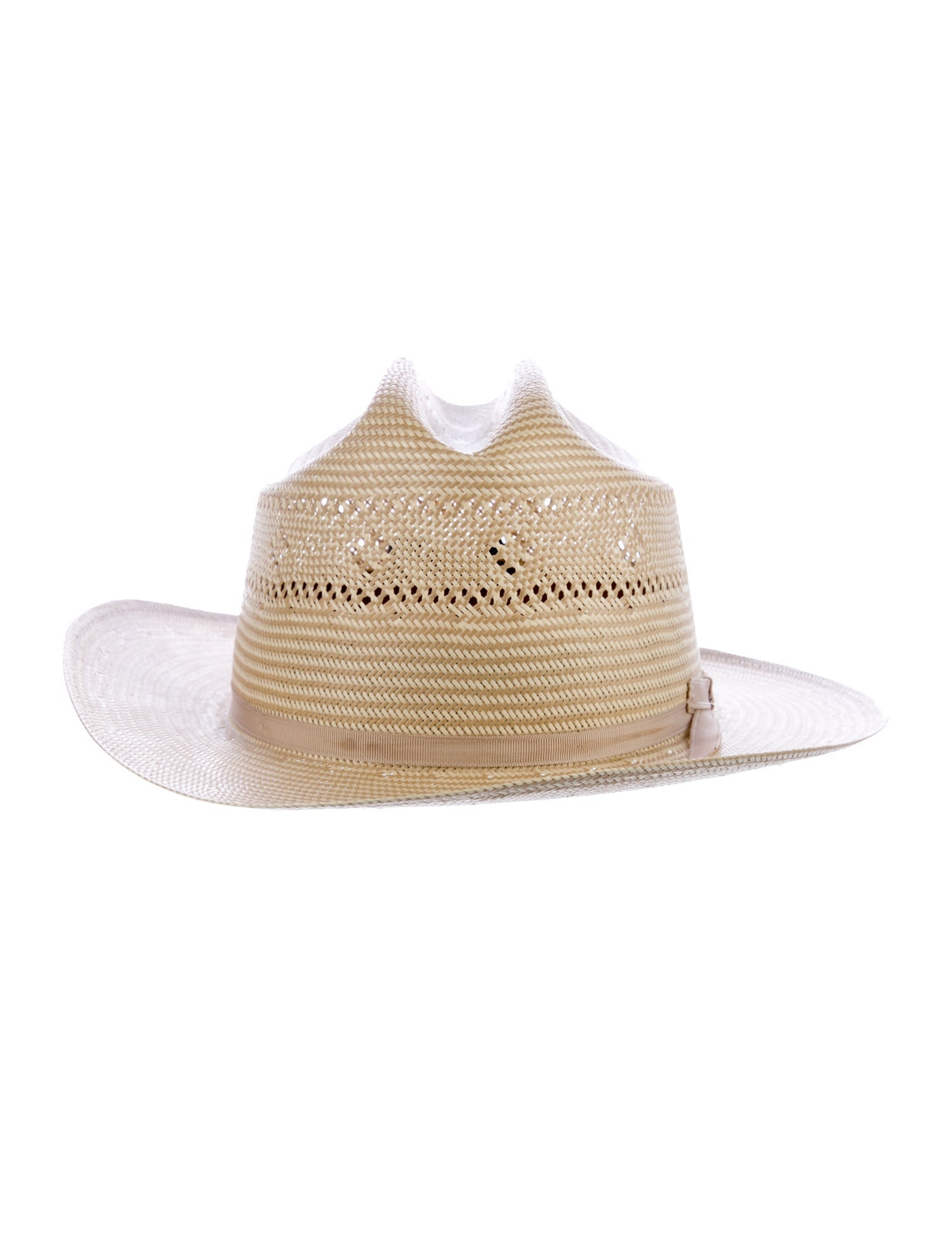 Stetson neutral pattern print straw hat