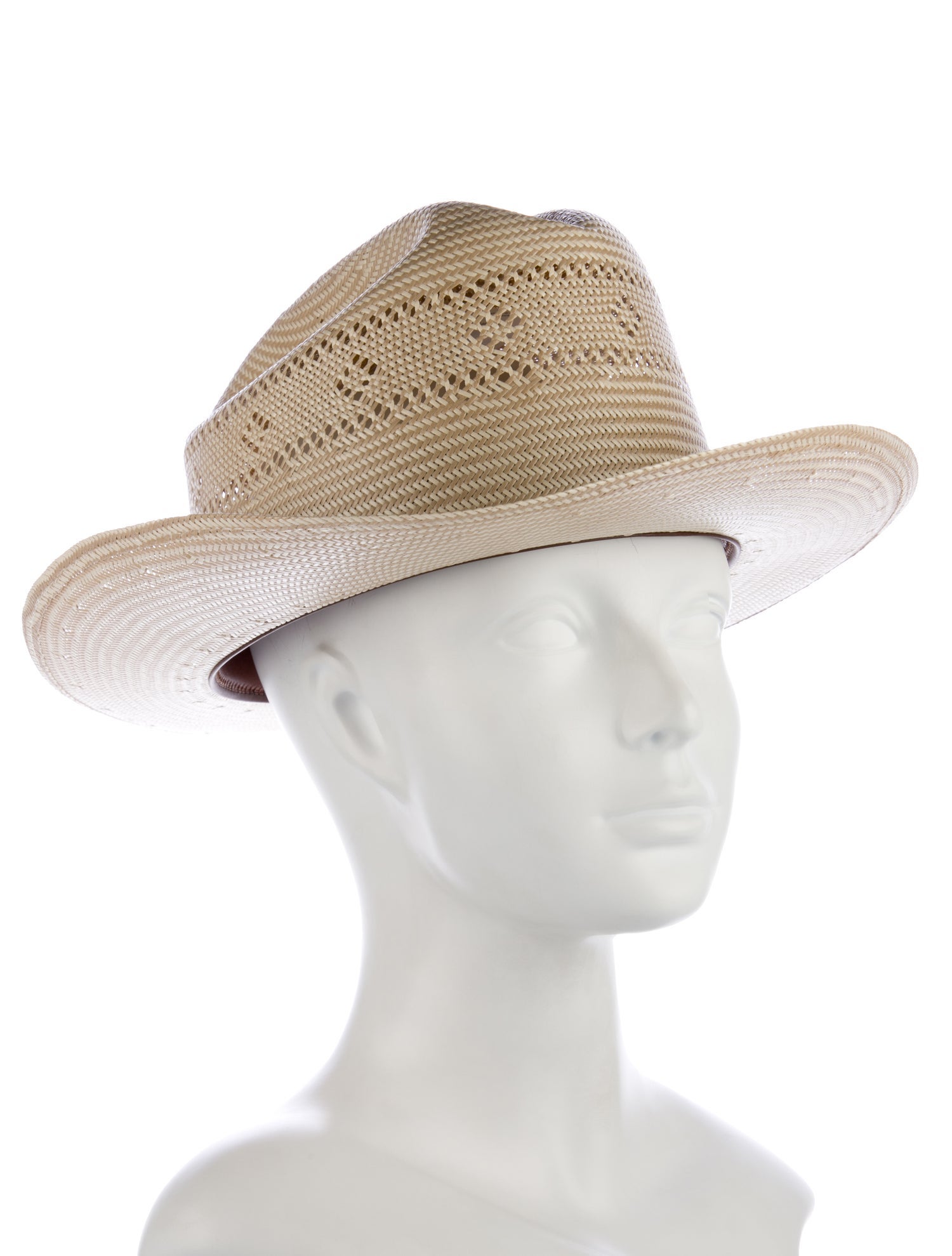 Stetson neutral pattern print straw hat