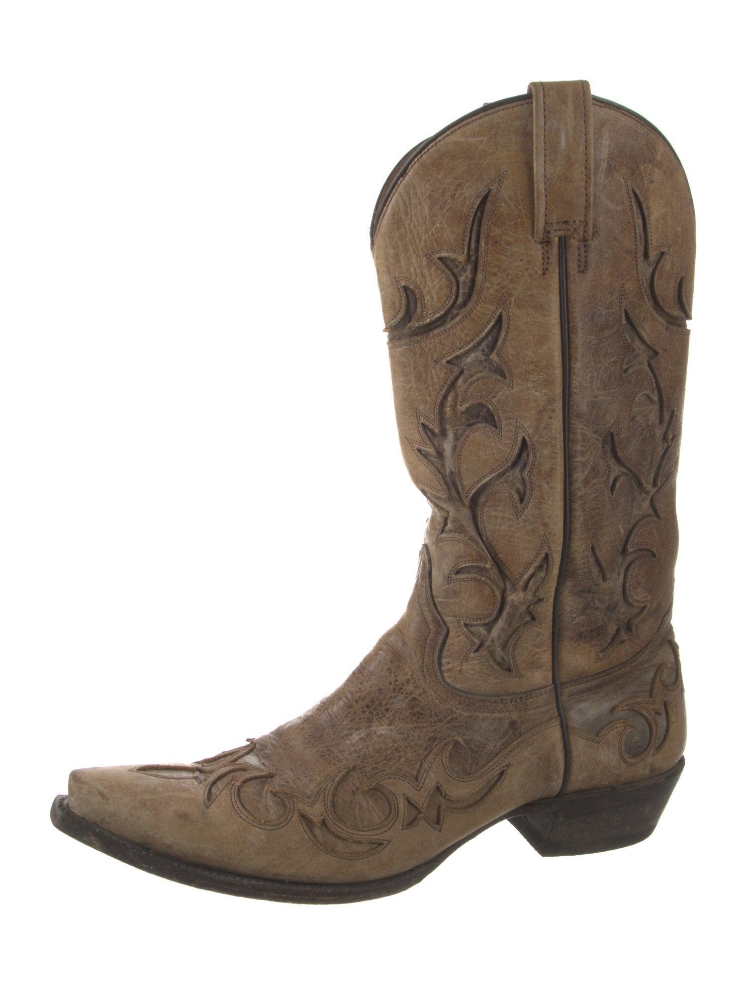 Stetson Leather Printed Western Boots