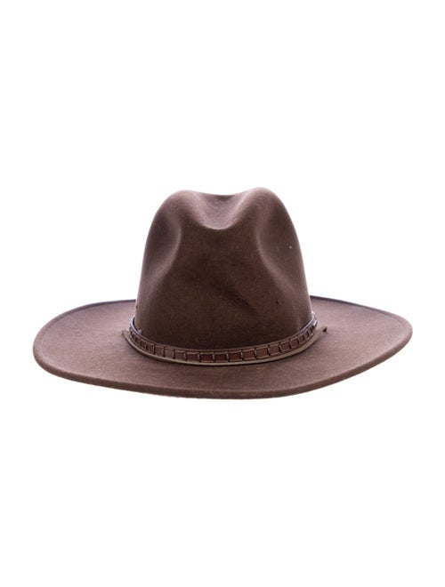 Stetson brown pattern print hat