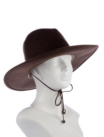 Stetson brown pattern print hat