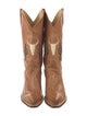 Stetson Suede Colorblock Pattern Western Boots