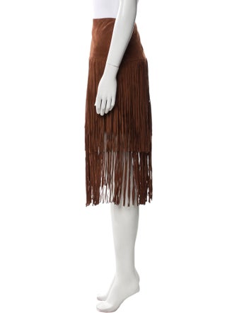 Stetson Leather Knee-Length Skirt