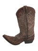 Stetson Leather Patterned Western Boots