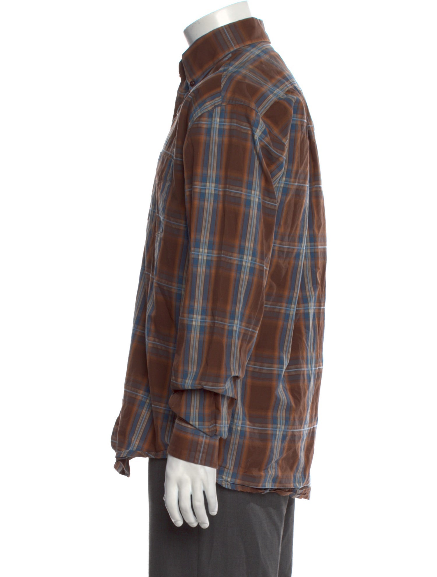 Stetson Plaid Print Long Sleeve Shirt