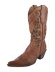 Stetson Leather Patterned Western Boots