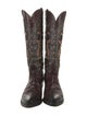 Stetson Leather Patterned Western Boots