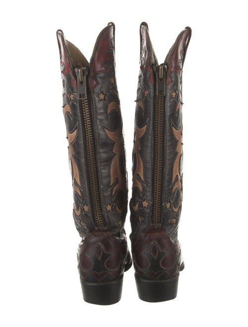 Stetson Leather Patterned Western Boots