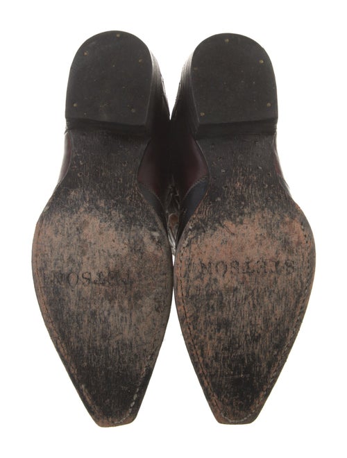 Stetson Leather Patterned Western Boots