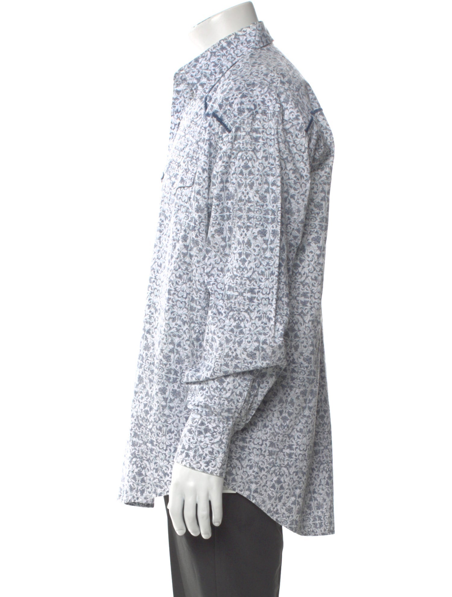 Stetson Printed Long Sleeve Dress Shirt