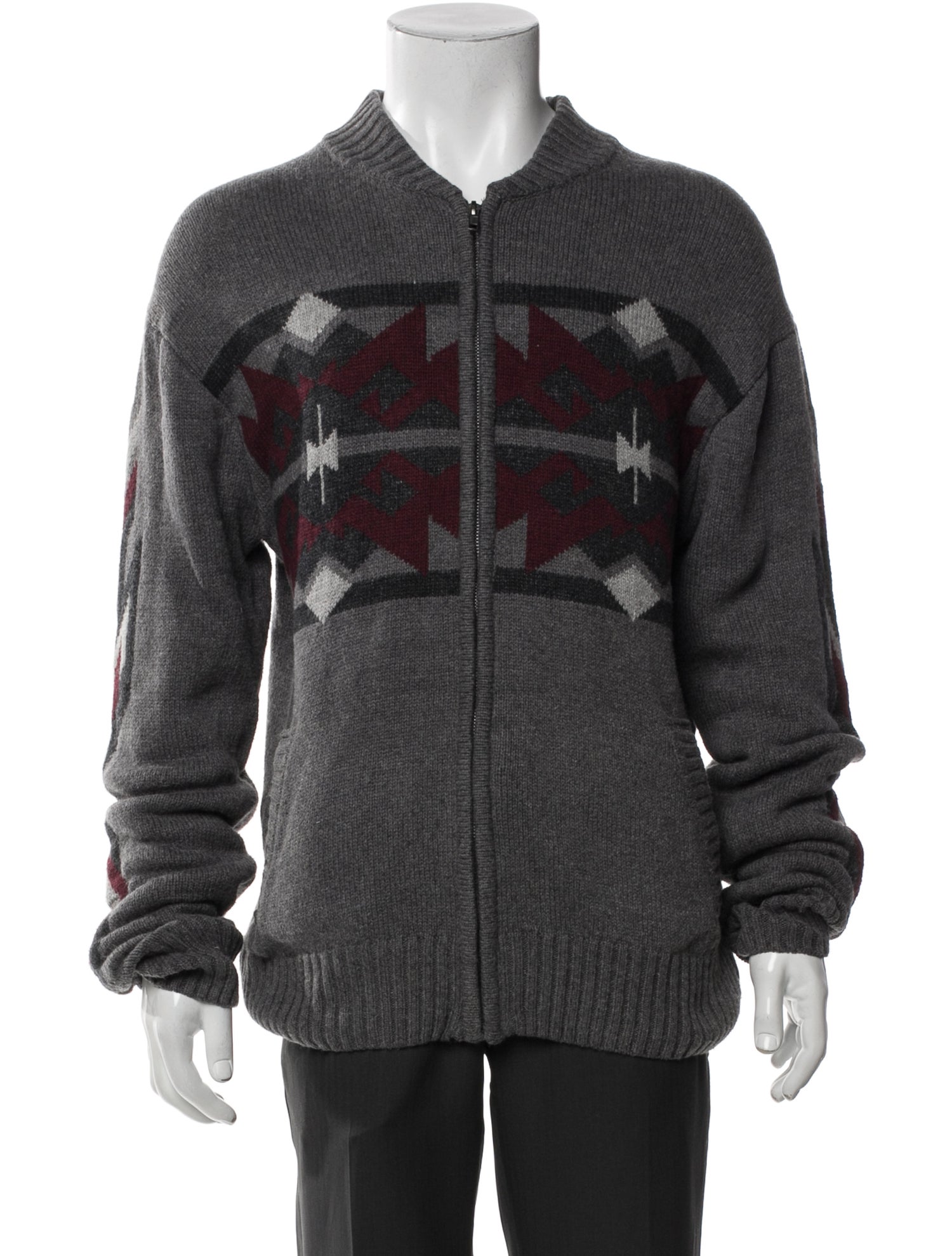 Stetson Printed V-Neck Cardigan