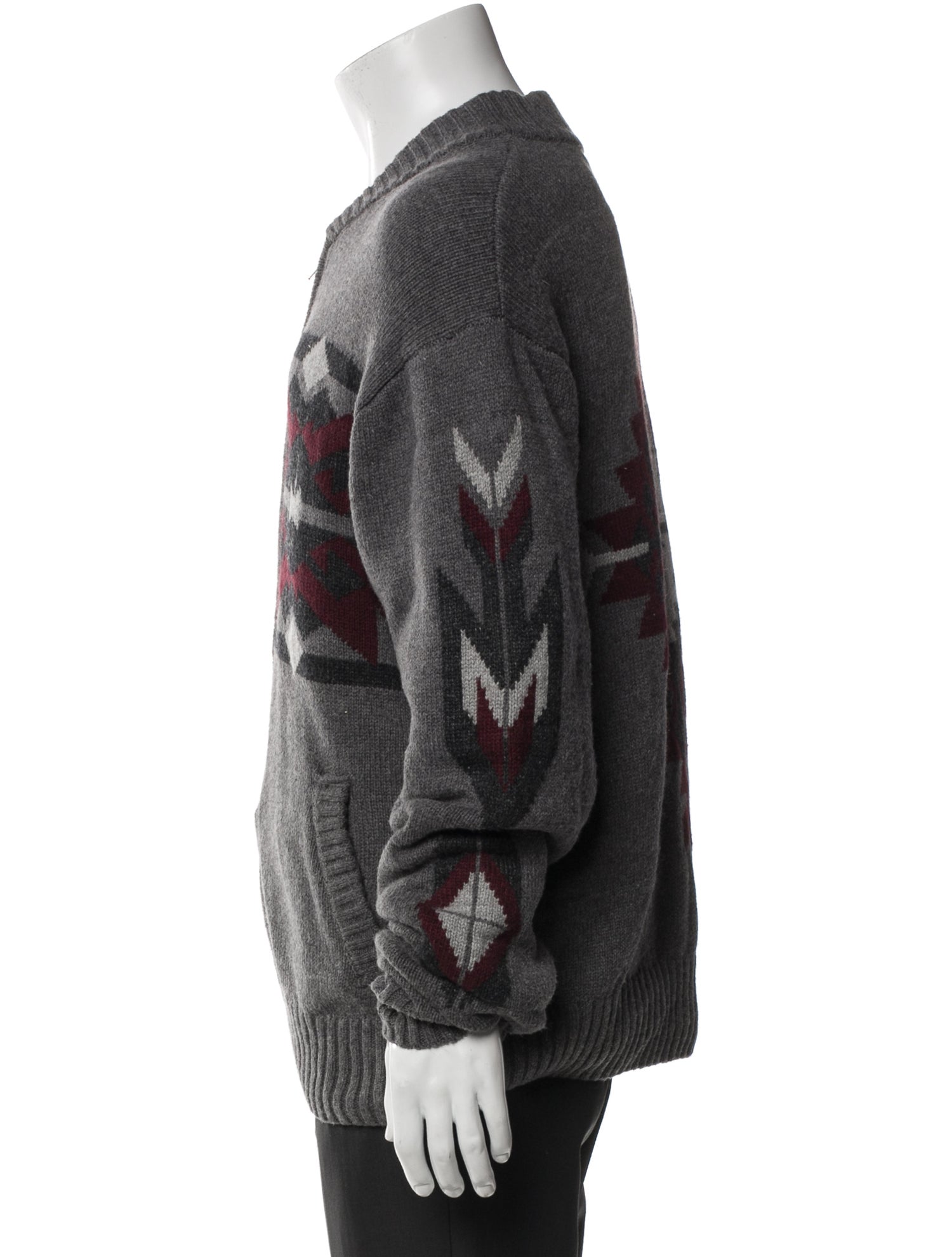 Stetson Printed V-Neck Cardigan