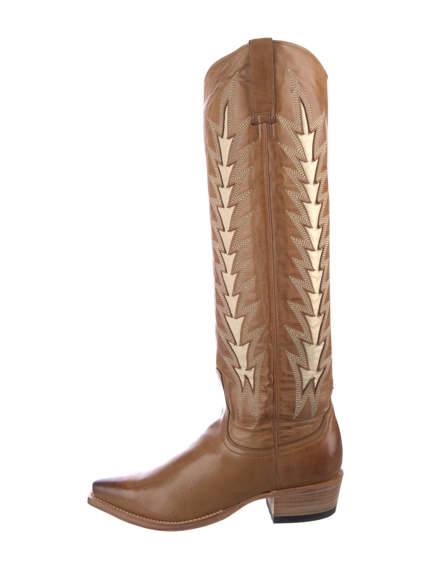 Stetson Leather Printed Riding Boots