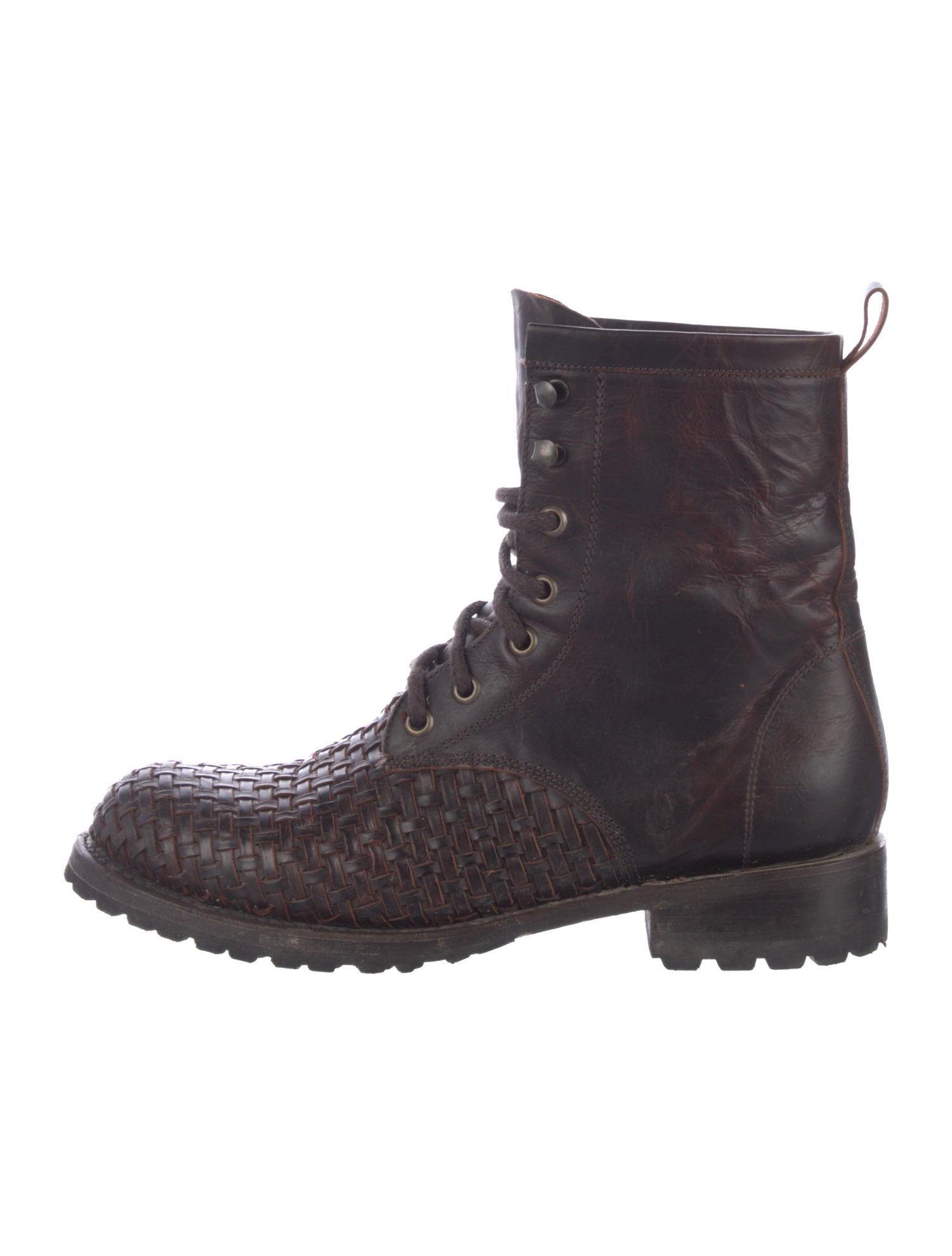 Stetson Leather Combat Boots
