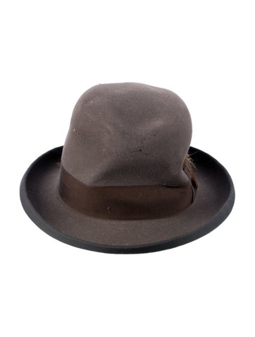 Pre-owned Stetson Felt Bowler Hat In Gray