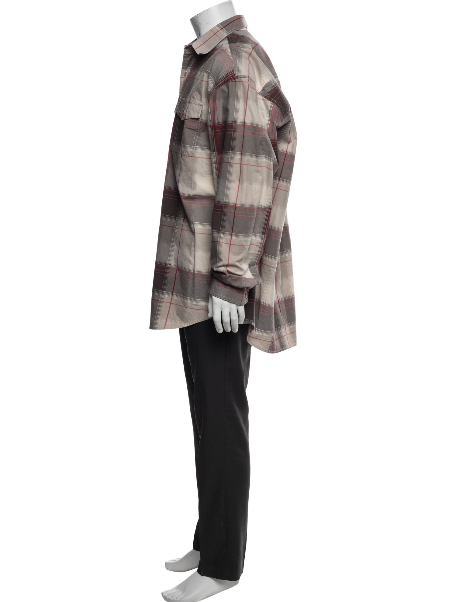Stetson Plaid Print Long Sleeve Shirt
