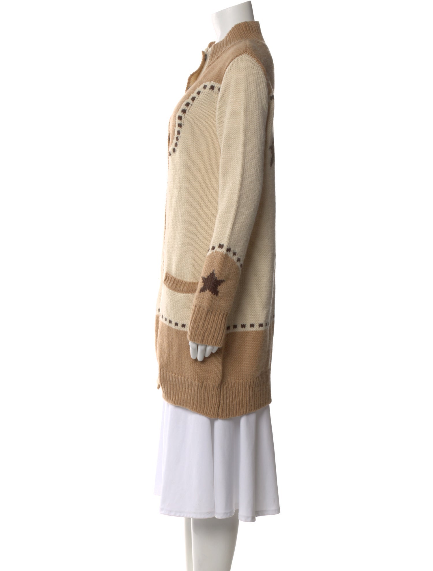 Stetson Patterned Open Front Sweater