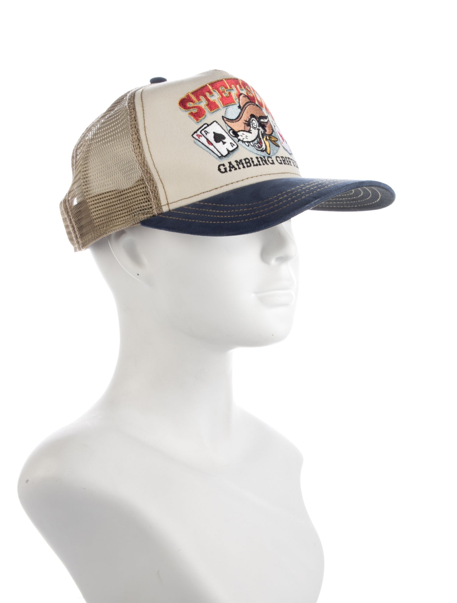Stetson Embroidered Mesh Back Trucker Baseball Hat