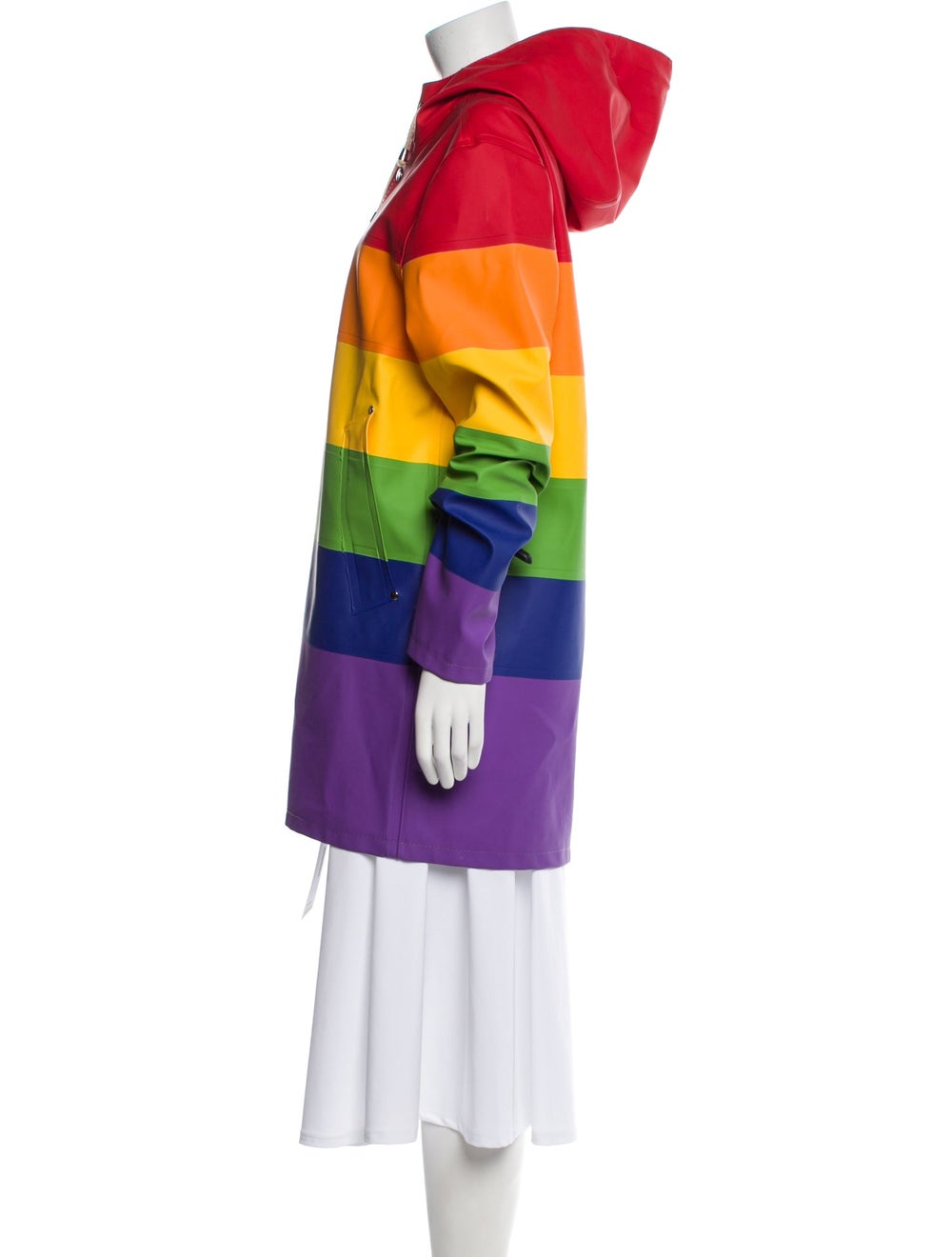 Stutterheim Peacoat Colorblock Pattern With Hood … - image 2