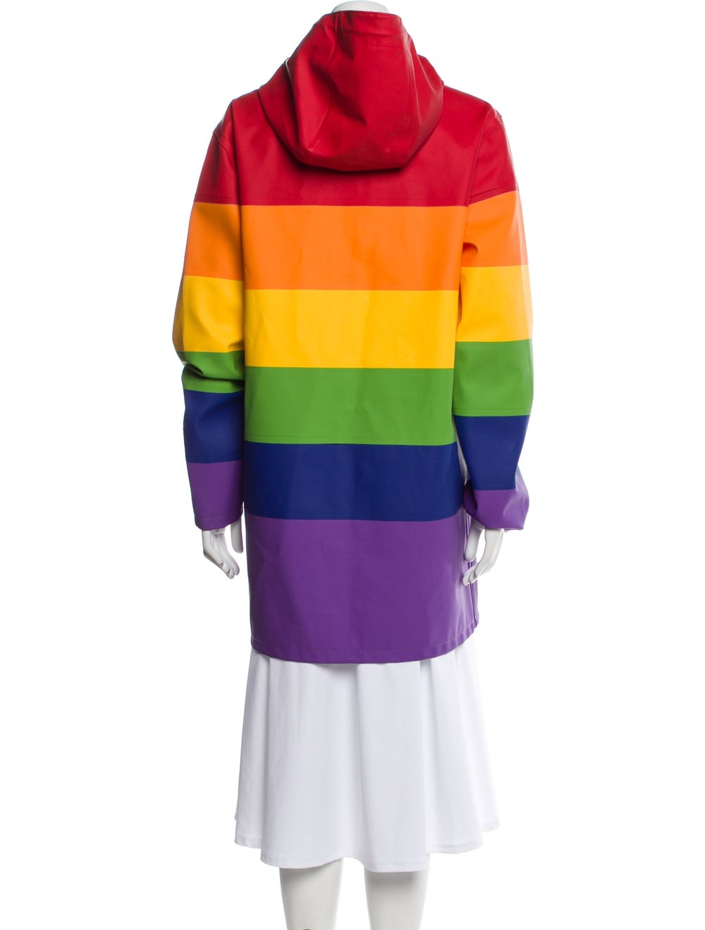 Stutterheim Peacoat Colorblock Pattern With Hood … - image 3