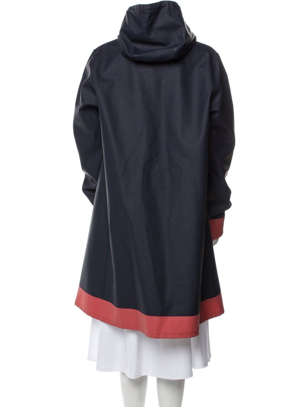 Stutterheim Parka Blue Colorblock Pattern With Ho… - image 3