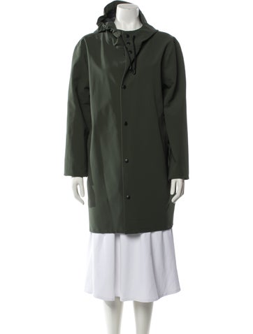 Pre-owned Stutterheim Pvc Coat In Green