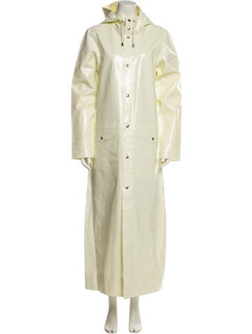 Pre-owned Stutterheim Trench Coat In Yellow