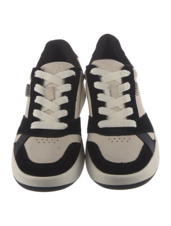 STAUD + Keds Leather Printed Sneakers