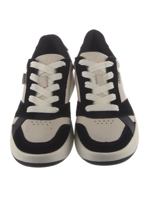 STAUD + Keds Leather Printed Sneakers
