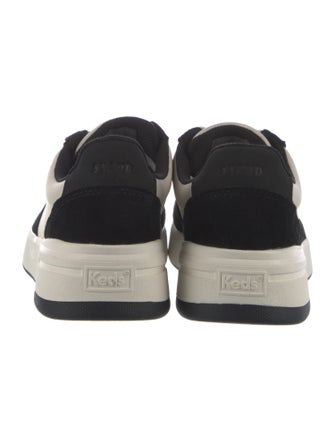 STAUD + Keds Leather Printed Sneakers